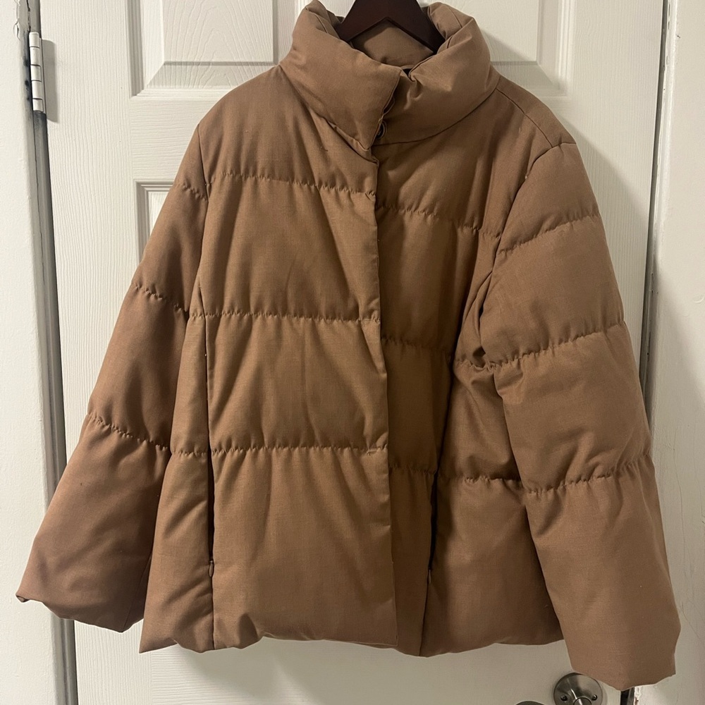 Women's Brown Puffer Jacket